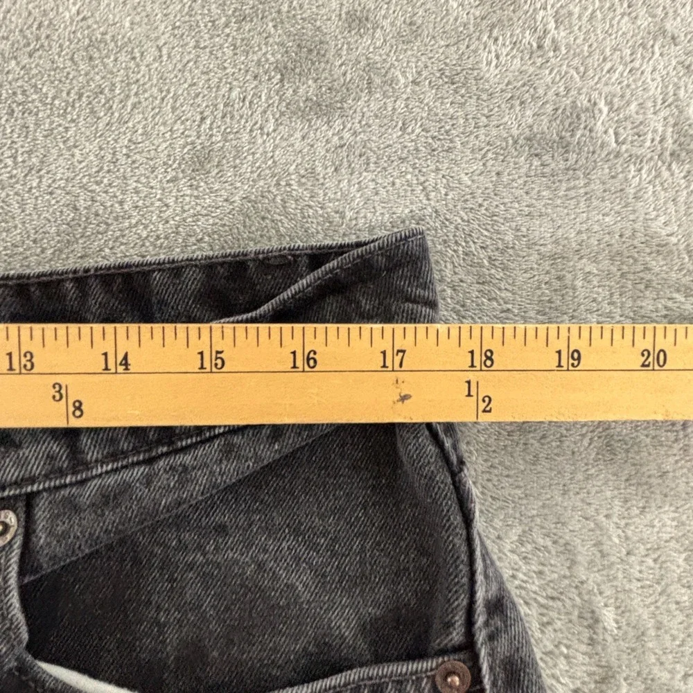 Vintage 90s Levis 505 Regular Fit Straight‎ Leg Jeans Mens 38x32 Black Denim USA